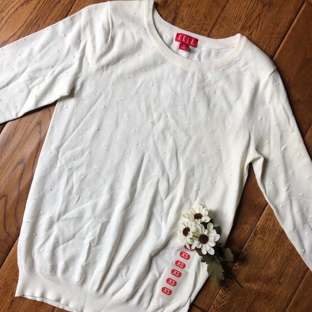 Elle White Sweater